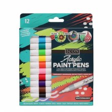 Icon Acrylic Paint Pens 12s Icon Acrylic Paint Pens 12s