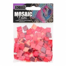 Icon Mosaic Tile Red