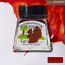 WINSOR & NEWTON INK 14ML BURNT SIENNA