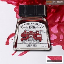 WINSOR & NEWTON INK 14ML DEEP RED