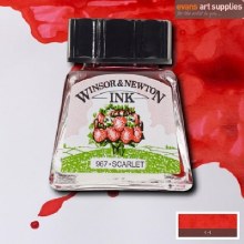 WINSOR & NEWTON INK 14ML SCARLET