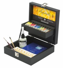 Sennelier L'Aquarelle Watercolour Set 11x10ml in Black Wooden Box