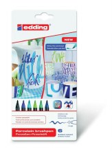 Edding 4200 Porcelain Markers - Set of 6 Cool Colours