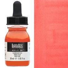 Liquitex 30ml Ink - Fluorescent Red