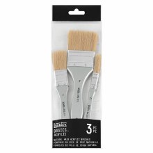 Liquitex Basics Brush Set - 3 Natural Brushes Liquitex Basics Brush Set - 3 Natural Brushes