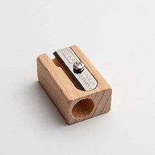 M+R Beechwood Single Hole Metal Sharpener