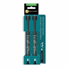Manuscript Callicreative Italic Markers - pack of 2 - White - 2.5mm