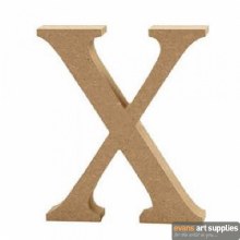 MDF Letter 13cm - X