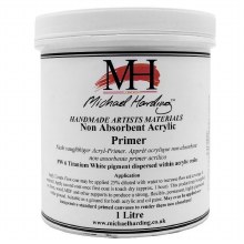 Michael Harding 1L Non Absorbent Acrylic Primer White Michael Harding 1L Non Absorbent Acrylic Primer White