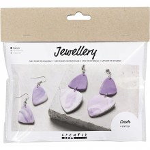 Mini Craft Kit Jewellery - Marbled Earrings