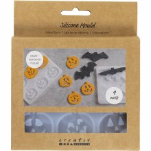 Mould Silicone - Bats & Pumpkins Mould Silicone - Bats & Pumpkins