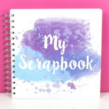 Simply Creative Album 8x8"- My Scrapbook Blue