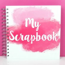 Simply Creative Album 8x8"- My Scrapbook Pink