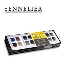 Sennelier l'Aquarelle Set 12 Half-Pans - Neutral Colours