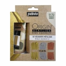 Pebeo Origin Acrylic Metallic Discovery Set