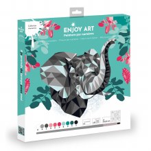 Paint by Numbers 30x30cm Elephant Paint by Numbers 30x30cm Elephant