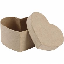 Papier Mache Heart Boxes