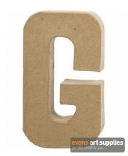 Papier Mache Large Letter G