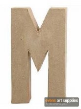 Papier Mache Large Letter M