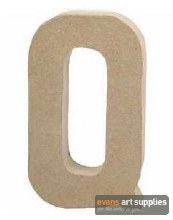 Papier Mache Large Letter Q