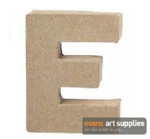 Papier Mache Small Letter E