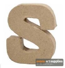 Papier Mache Small Letter S