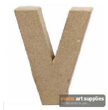 Papier Mache Small Letter V