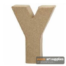 Papier Mache Small Letter Y