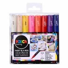 Additional picture of Posca PC-1M Set of 16 - Standard Colours