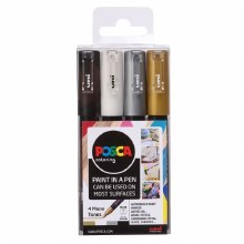 Posca PC-1M Set of 4 - Mono Colours