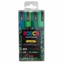 Posca PC-5M Set of 4 - Greens