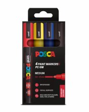Posca PC-5M Set of 4 - Standard Colours