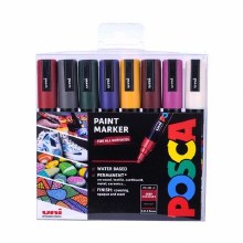 Posca PC-5M Set of 8 - Deep Colours