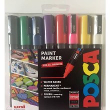 Posca PC-5M Set of 8 - Rock Painting