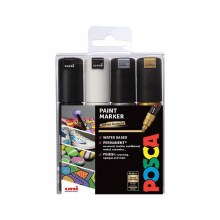 Posca PC-8K Set of 4 - Mono Colours