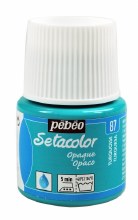 Pebeo Setacolor Opaque Matt - Turquoise 45ml Pebeo Setacolor Opaque Matt - Turquoise 45ml