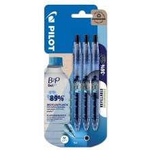 Pilot B2P Gel Rollerball Set of 3 Black