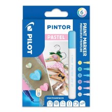 Pintor Extra Fine Tip Paint Marker Set 6 - Pastel