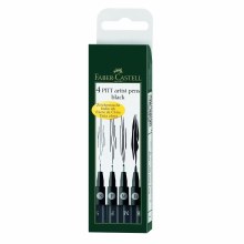 PITT Artist Pen Set of 4 Black