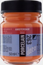 Amsterdam Deco Porcelain 263 Orange Opaque 50ml