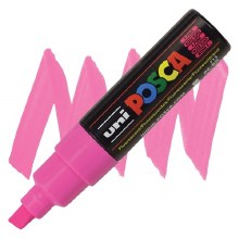 Uni Posca PC-8K - Fluo Pink - Chisel