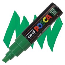 Uni Posca PC-8K - Green - Chisel