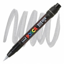 Uni Posca PCF-350 - Silver - Brush