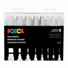 POSCA Set of 8 White Markers POSCA Set of 8 White Markers