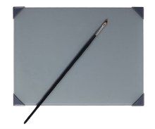 New Wave Posh Glass Grey Table Top Palette 9x12" New Wave Posh Glass Grey Table Top Palette 9x12"