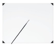 New Wave Posh Glass White Table Top Palette 16x20" New Wave Posh Glass White Table Top Palette 16x20"