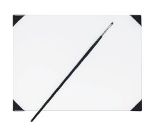 New Wave Posh Glass White Table Top Palette 9x12" New Wave Posh Glass White Table Top Palette 9x12"