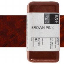 R&F Encaustic Paint 40ml Brown Pink