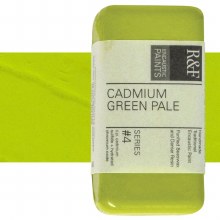R&F Encaustic Paint 40ml Cadmium Green Pale