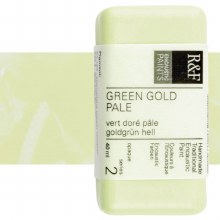 R&F Encaustic Paint 40ml Green Gold Pale